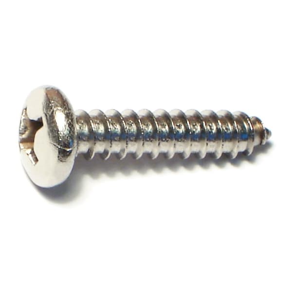 Midwest Fastener Sheet Metal Screw, #12 x 1 in, 18-8 Stainless Steel Pan Head Phillips Drive, 50 PK 53563 - main